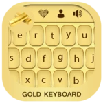 gold keyboard android application logo